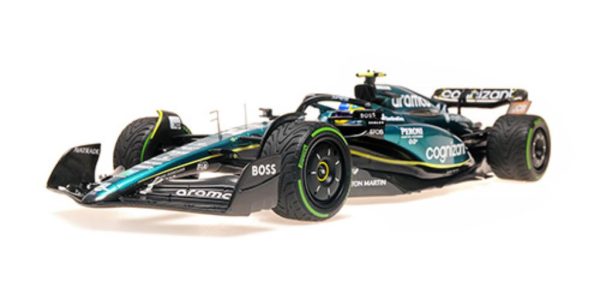 ASTON MARTIN ARAMCO COGNIZANT FORMULA ONE TEAM AMR23 #14 FERNANDO ALONSO 2nd MONACO GP 2023 Escala - 1:18