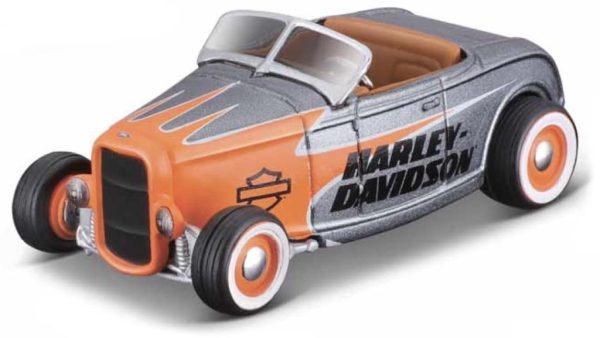 Ford ROADSTER 1932 - HARLEY DAVIDSON - Escala 1:64