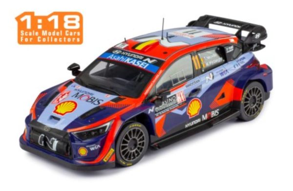 Hyundai i20 N #11 NEUVILLE/WYDAEGHE WRC1 RALLY MONTE CARLO 2023 Escala 1:18