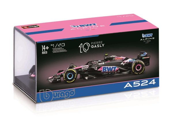 BWT Racing ALPINE A524 #10 PIERRE GASLY 2024 With Helmet Escala - 1:43 - Image 2