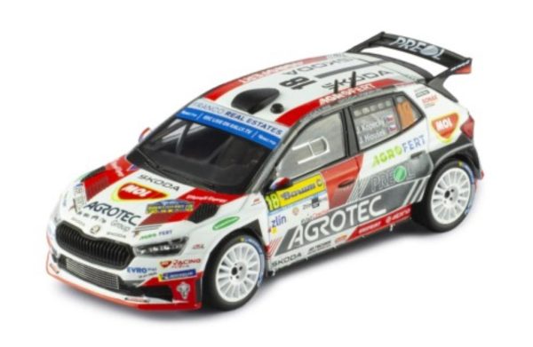 Skoda FABIA RALLY2 #18 KOPECKY/HLOUSEK WINNER  2022 Escala 1:43